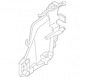 Front left door glass guide Volvo XC40 19-25