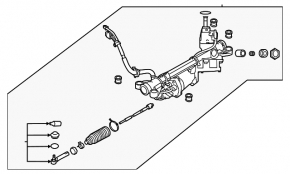 Steering rack Subaru Outback 20-22 electric
