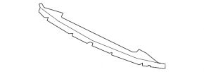 Front lower bumper absorber for Audi E-Tron 19-23 without radar, Quattro
