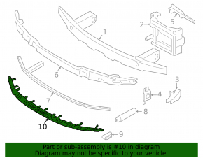 Lower front bumper absorber for BMW 4 Series G22 G26 21-25 Without m sport design, bumper support