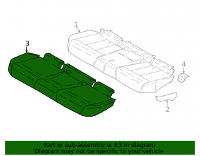 Rear seat row 2 lower part BMW X3 G01 18-21 leather, brown Vernasca Mokka
