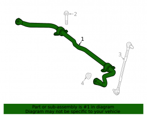 Front stabilizer Infiniti QX30 17-