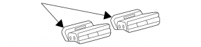 Left center air duct deflector for Toyota Avalon 13-18