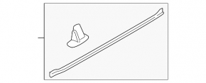 Left door sill seal for Mitsubishi Outlander 22-25