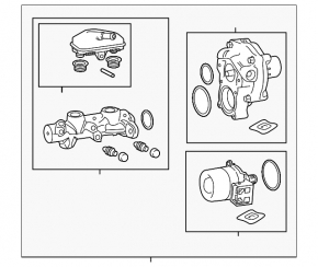 Honda CRV 20-22 hybrid master cylinder with small reservoir