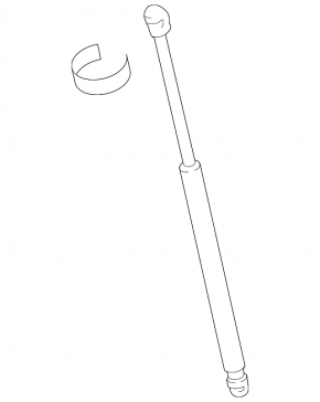 VW Golf 15- hood shock absorber