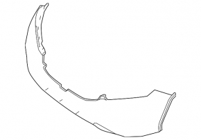 Bare front bumper for Nissan Murano z52 15-18 pre-restoration
