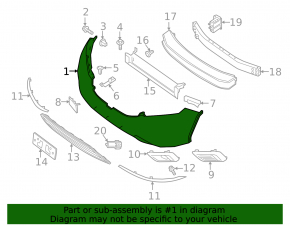 Bare front bumper Nissan Murano z52 15-18 prerest