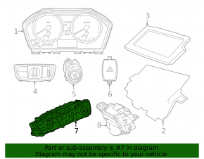 Climate control BMW X1 F48 16-22 with heated seats