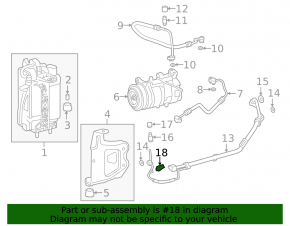 BMW 5 G30 17-23 air conditioning pressure sensor on the tube