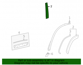 Triangle plug for the front right door of a Toyota Land Cruiser 24-26
