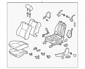 Passenger seat Toyota Solara 2.4 04-06 without airbag