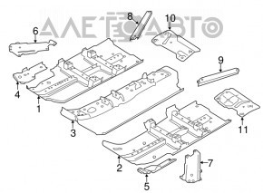 Right Tank Guard Nissan Rogue 14-20