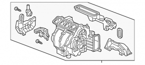 Heater housing bare air conditioner, left side Honda Insight 19-22