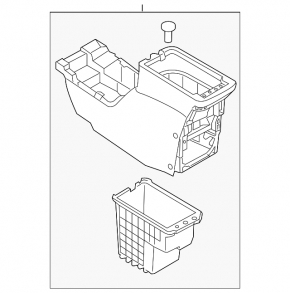 Console central armrest Mitsubishi Outlander Sport ASX 10- black