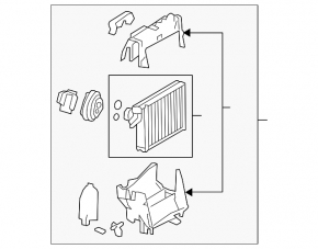 Evaporator Audi Q5 8R 09-17