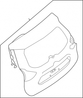 Naked trunk door Infiniti QX60 22-26