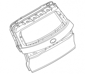 Naked trunk door Infiniti QX60 22-26