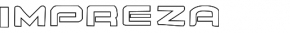 Emblem inscription IMPREZA trunk door Subaru Impreza WRX GH 08-11 5d