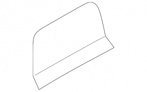 Right trunk arch trim panel for Subaru Forester 25-26, black, dented