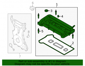 Valve cover Ford Escape 13-19 2.5