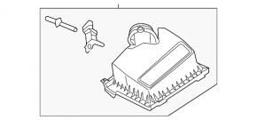 Lincoln MKZ 13-16 2.0T Air Filter Housing Upper Cover Without Sensor