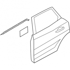 Lincoln MKC 15-19 rear right door
