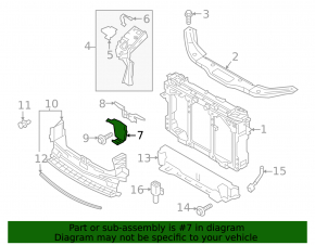 Hood lock bracket Mazda CX-5 17-24