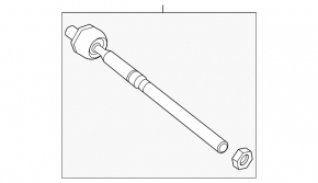 Left steering rod for Ford Maverick 22-26