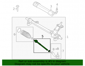 Left steering rod for Ford Maverick 22-26