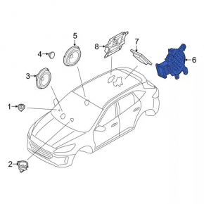 Subwoofer Ford Bronco Sport 21-25