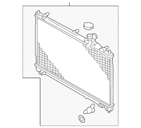 Mitsubishi Outlander 14-21 2.0, 2.4, 3.0, PHEV water cooling radiator
