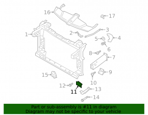 Lower right metal TV mount for Porsche Cayenne 19-26