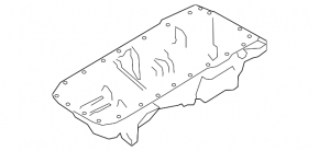 Oil pan BMW X5 G05 19-23 3.0T B58B30C