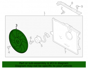 Kia Optima 16- cooling fan impeller