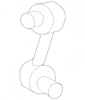 Stabilizer link rear left Cadillac CTS 14- AWD