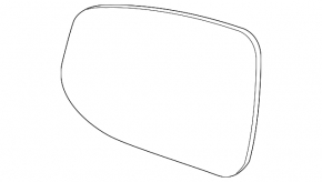 Mirror element left Volvo XC60 18-23 aspherical, heated, BSM