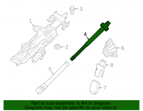 Steering cardan shaft upper BMW 7 G11 G12 16-22