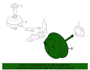 Vacuum booster BMW X5 F15 14-18 N55, 4.4T