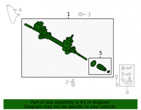 Steering rack Lexus ES300h ES350 19-22 ES250 21-21
