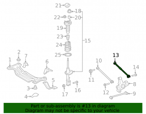 Rear right camber arm Toyota Camry v40 rusty