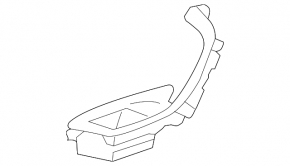 Audi A6 C7 12-18 rear right window control trim, beige, scratches