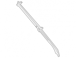 Left front curtain guide trim for Audi A6 C8 19-23 gray