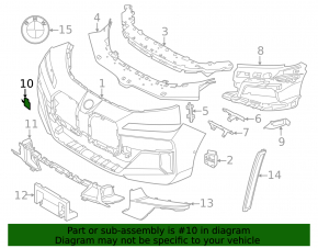 BMW 7 G70 23-25 Front Bumper Tow Hook Cap