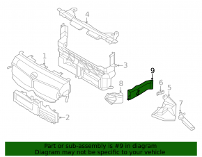 Brake disc duct front right BMW 2 F44 20-24 rear