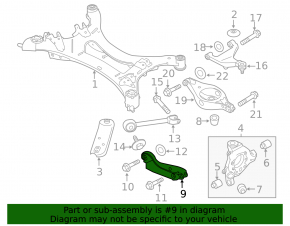 Rear right transverse control arm for Nissan Quest 11-17