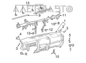 Lexus GX470 03-09 dashboard without airbag