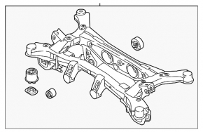 Rear subframe Kia Sportage 23-26 2.5, HEV AWD