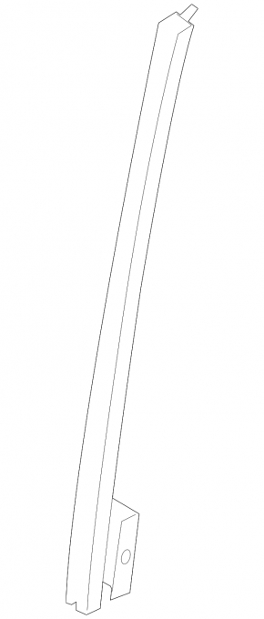 Front left door glass guide Subaru Impreza WRX GH 08-10