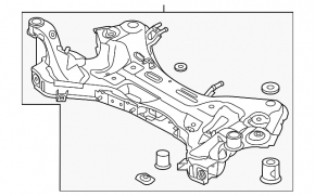 Front subframe for Kia Sportage 17-22 FWD